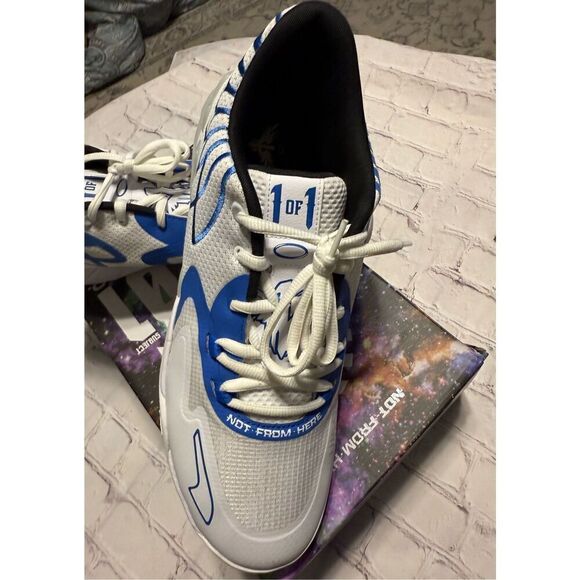 Puma Men\'s Size 15 MB.01 Lo Team Colors Sneaker White Blumazing LaMello Ball main image 8